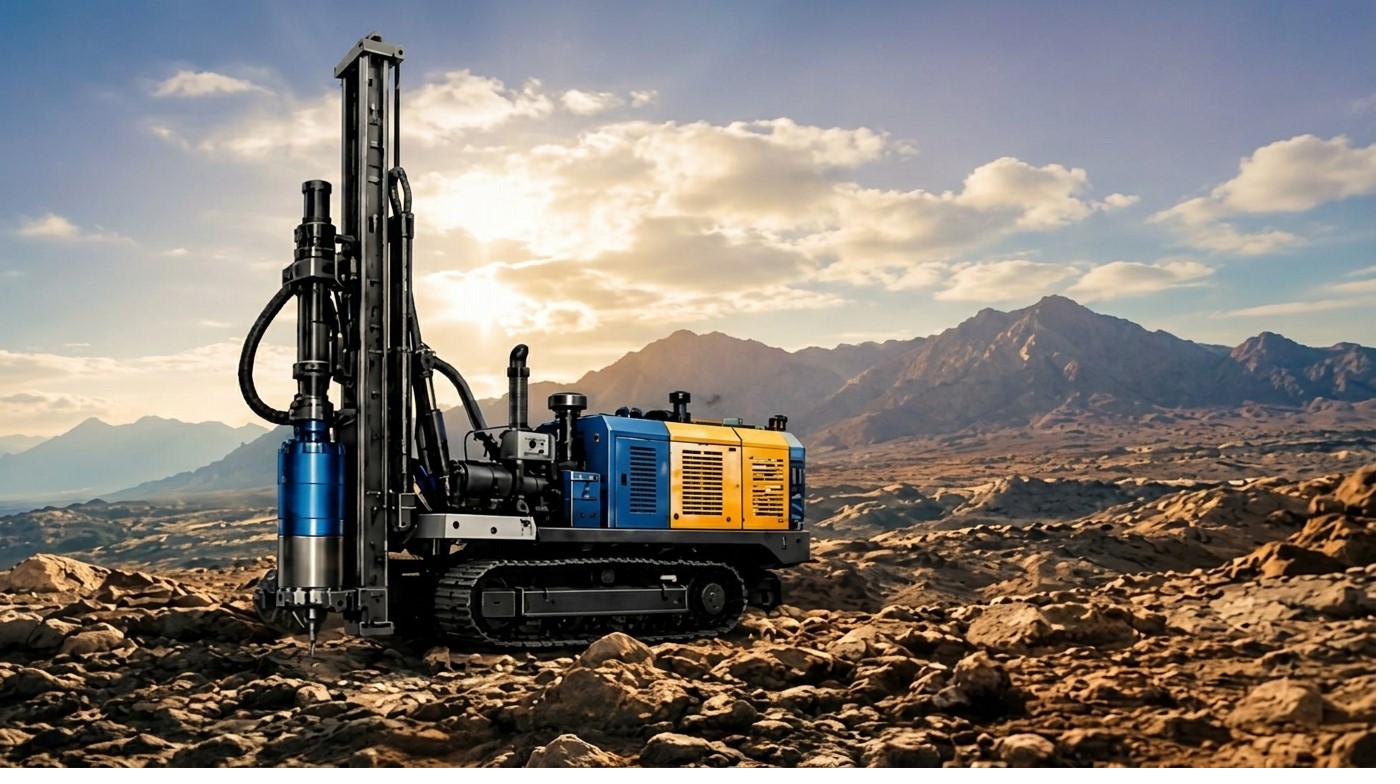 Diamond drilling rig on site